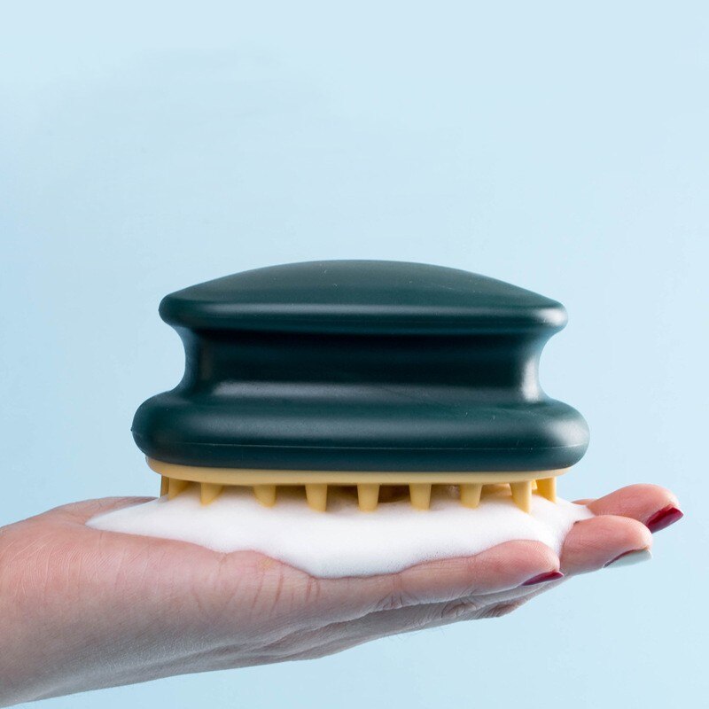 Silikonowa szczotka do mycia włosów Szczotka do masażu Narzędzie do mycia włosów dla dorosłych Szampon Grzebień Szczotka do główki Drapak do skóry głowy Szczotka do szamponu