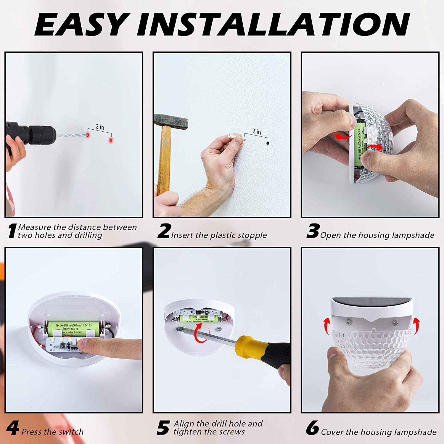 Led solar zaun lichter outdoor wasserdichte wand leuchten gewellte lichter für zaun terrasse gartenweg dekorative lichter