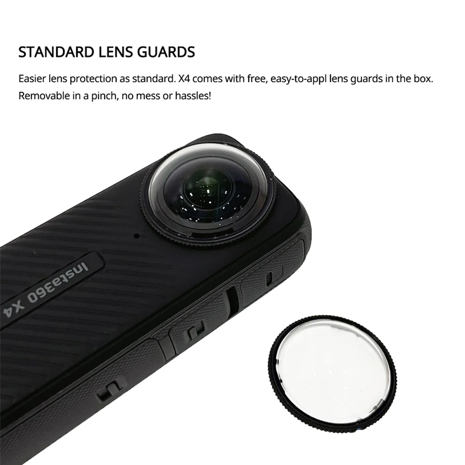 Insta360-Protège-lentilles étanche, écran tactile, vidéo 8K, 360 pouces, 2290mAh, 10m, Russie, en stock, 2.5