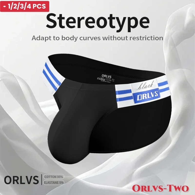 1/2/3/4 pçs verão item quente cuecas masculinas garfo alto triângulo calças de algodão tecido biquíni mar azul listrado elástico roupa interior