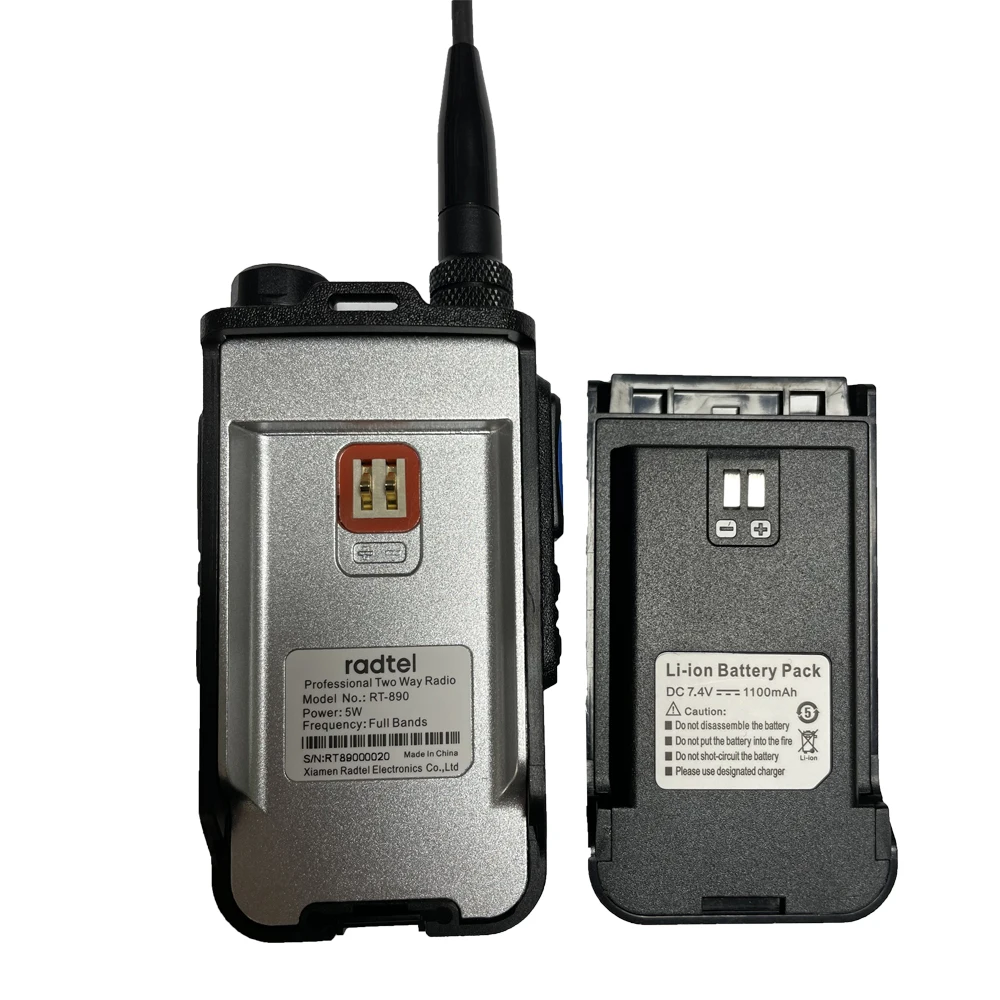 Radtel RT-890 양방향 라디오 워키토키 AM 항공 에어밴드 햄 컬러 LCD 경찰 해양 HT, 풀 밴드 햄, 999 CH, 136-520Mhz