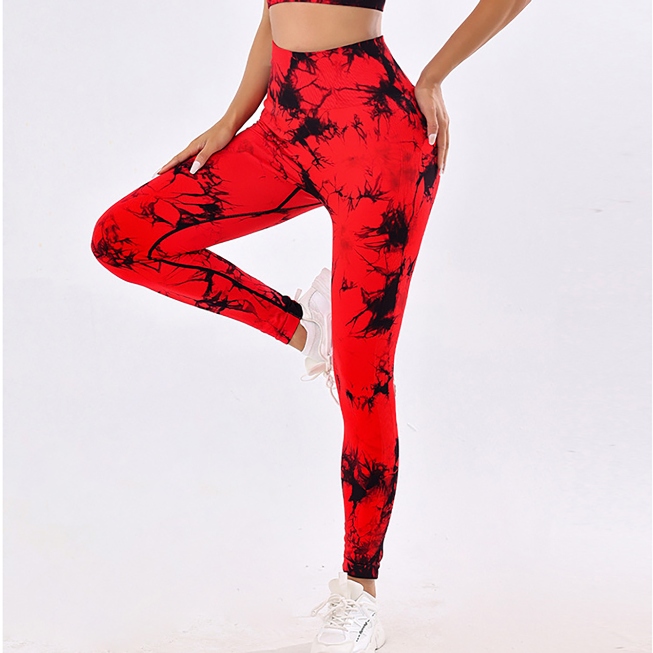 ใหม่ Tie Dye กางเกงโยคะกีฬากางเกงขายาวผู้หญิงสูงเอว Push Up ผู้หญิง Tights ฟิตเนสออกกําลังกาย Leggins GYM เสื้อผ้า