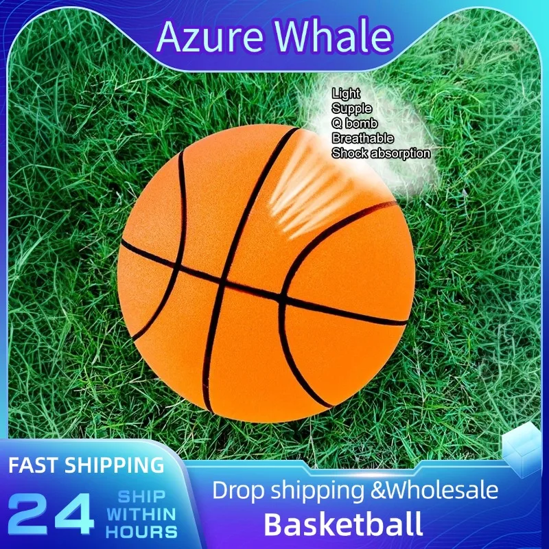 Bouncing Mute Ball Indoor Silent Basketball 24/21/18cm Silent Soft Foam Basketball Child Sports Toy Game Bounce Basket Balls