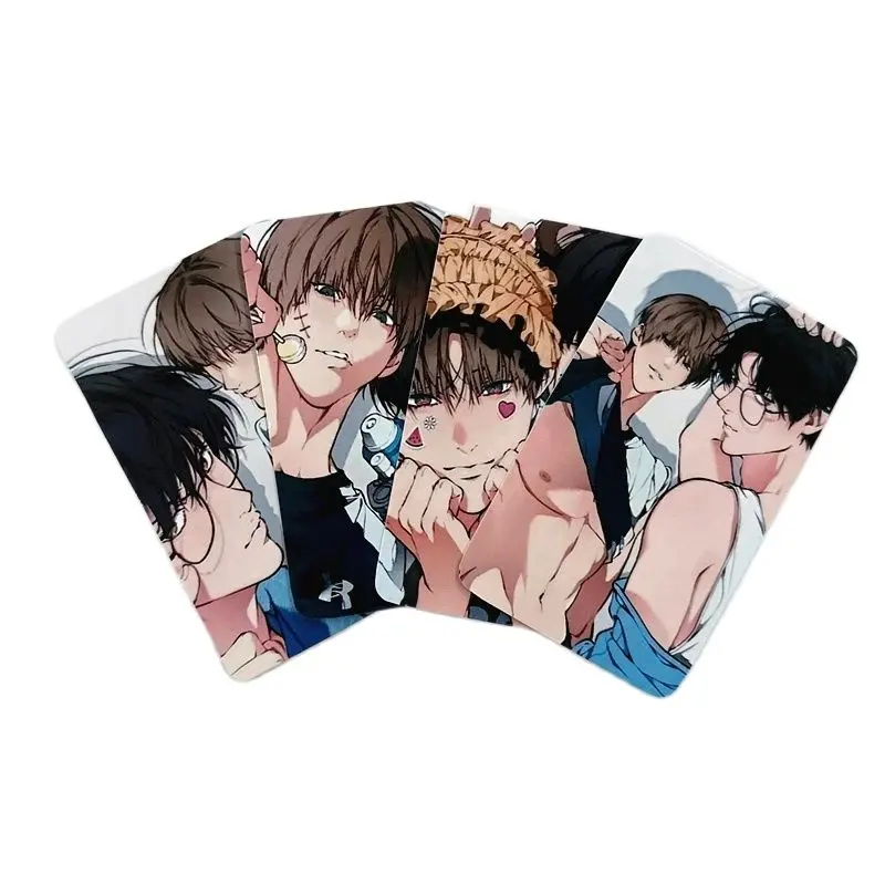 4 ชิ้น/เซ็ตเกาหลีมังงะการ์ด Lomo Baek Cirrus, Yeon Skylar ตัวการ์ตูน 3 นิ้ว Photocards แฟนของขวัญ
