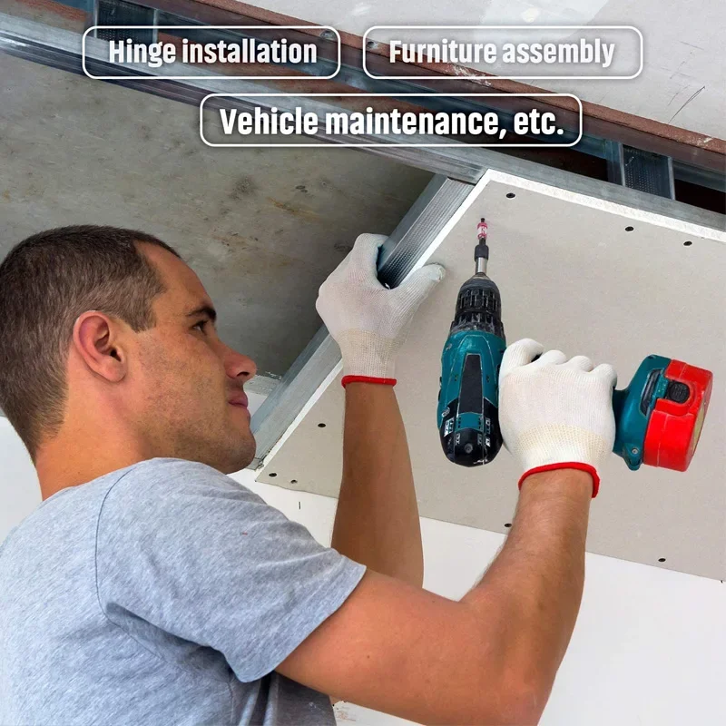 Portapunte per cacciavite ad anello magnetico Magnete Phillips a croce 1/4 Forte magnetizzatore Adattatore per parti rimovibili Cacciavite Utensile elettrico