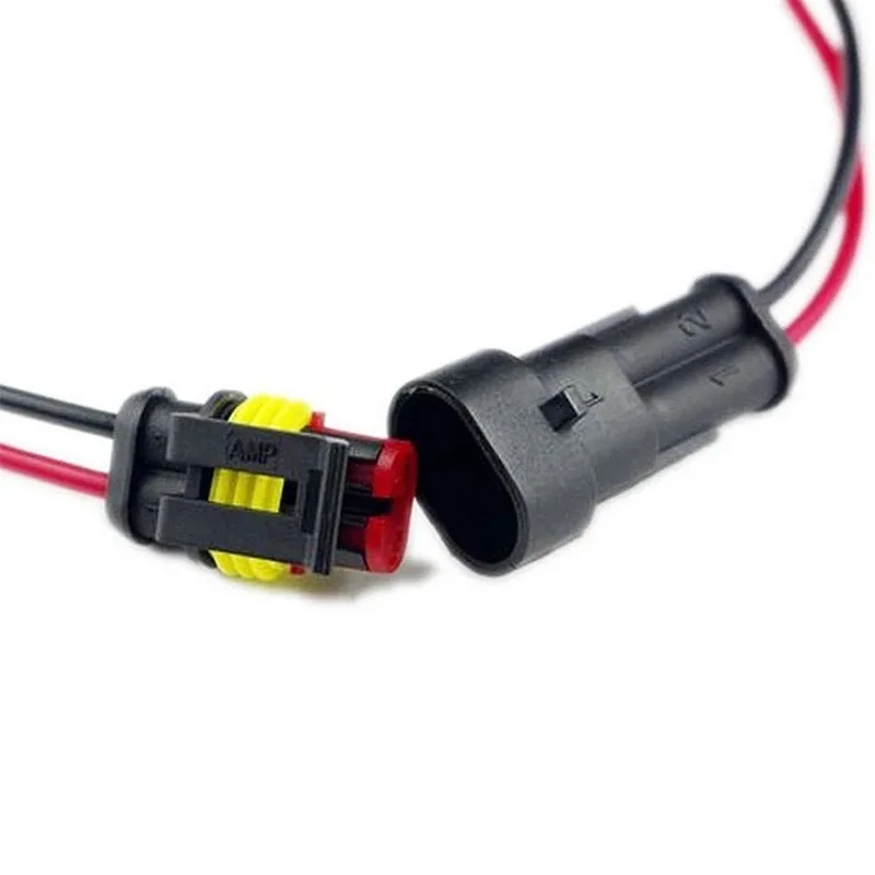 2 ขาเชื่อมต่อกันน้ํา Connector ชายและหญิง 20AWG ลวดเหมาะสําหรับรถบรรทุกเรืออื่นๆการเชื่อมต่อสายไฟ 5 คู่