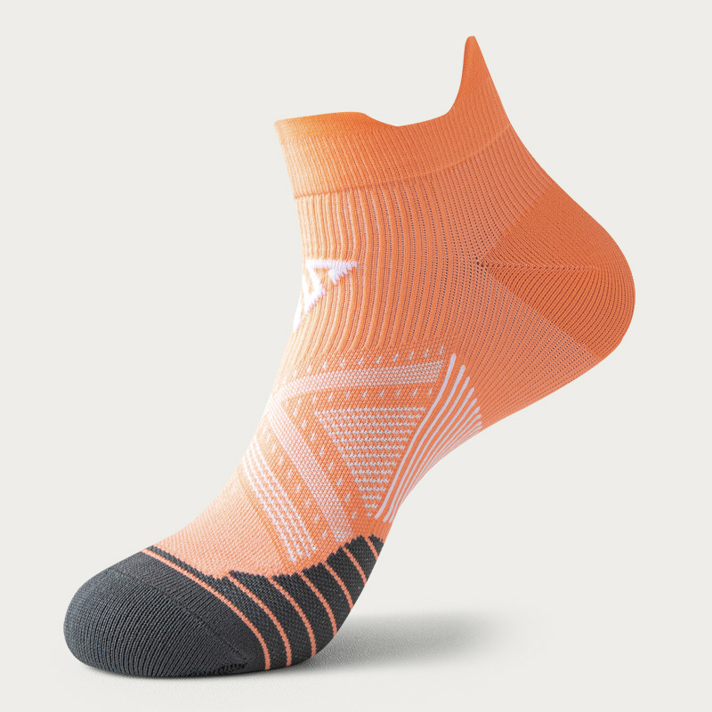 Calcetines para correr de verano para hombre y mujer, medias deportivas de secado rápido, absorbentes del sudor, transpirables, antifricción, con lengüeta en el tobillo para maratón