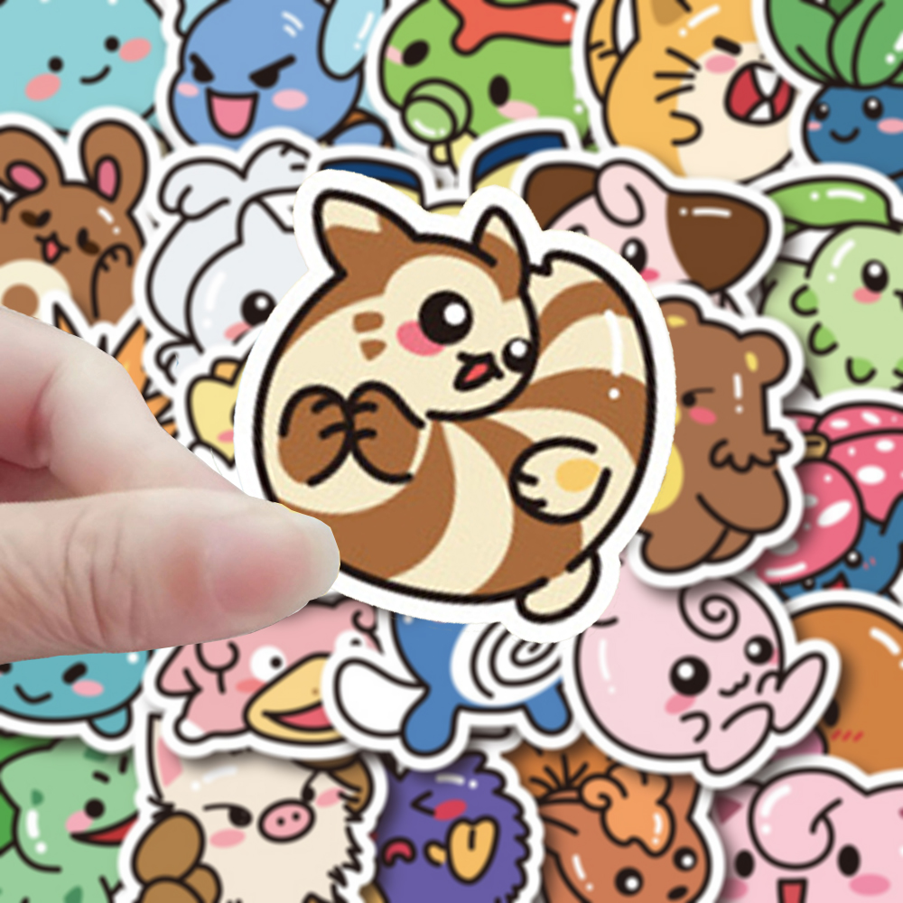 10/30/50pcs Kawaii 애니메이션 포켓몬 스티커 피카추 데칼 DIY 노트북 수하물 스케이트 보드 전화 만화 아이 장난감 스티커 선물