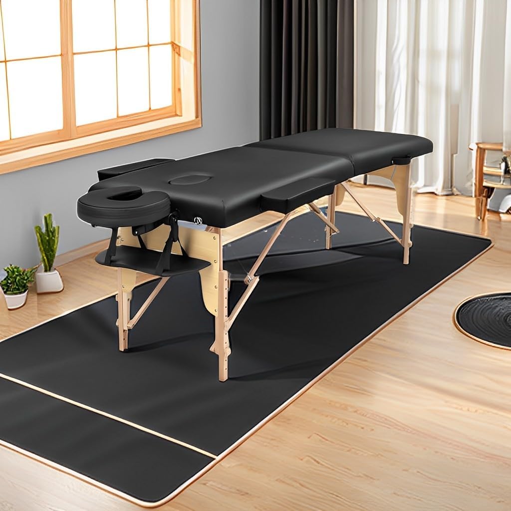 Mesa de masaje de madera Banka móvil de 2 zonas para una terapia de masaje cómoda Diseño plegable de altura ajustable para uso profesional