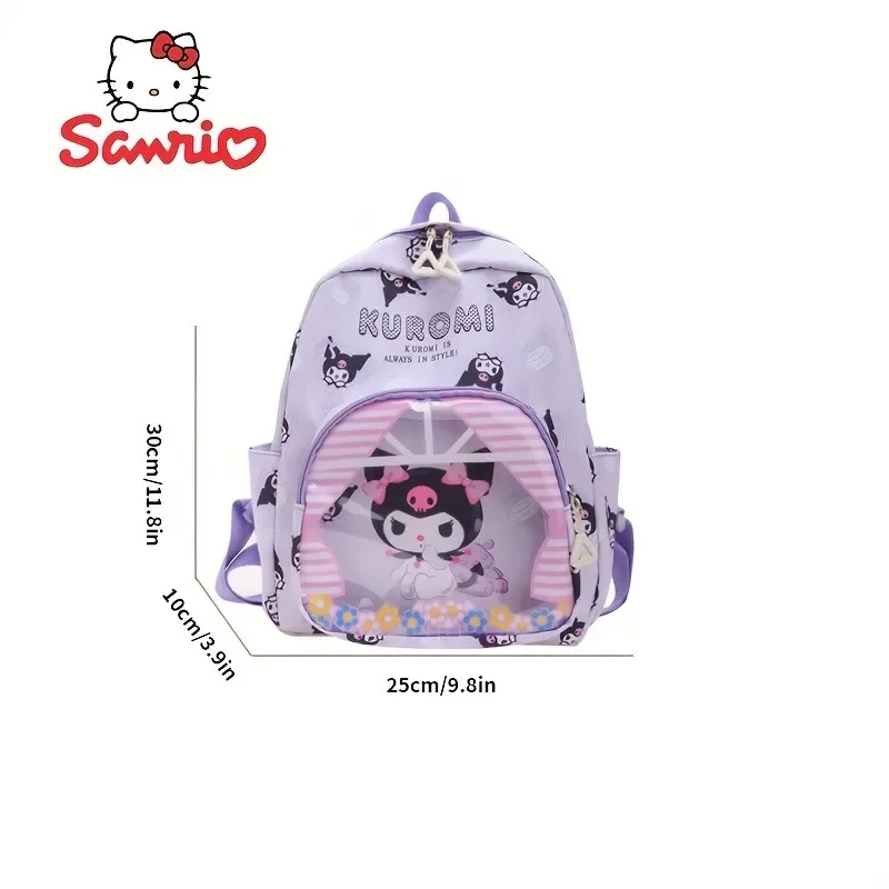 Kuromi Mymelody Cinnamoroll Backpack High Appearance Level Daily Backpack for Children Lightweight Cute Large Capacity Schoolbag
