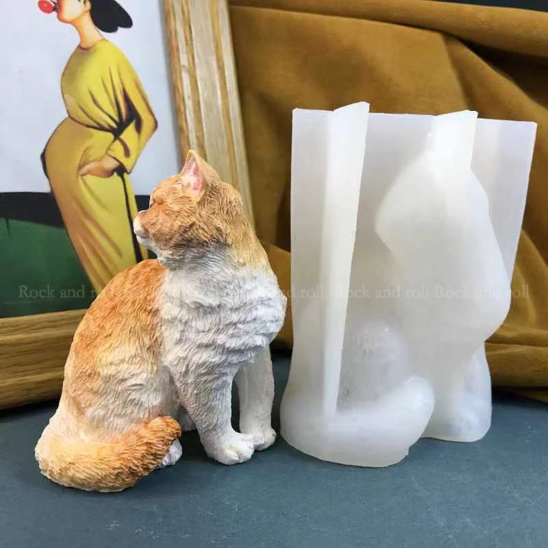 Plester cetakan silikon dekorasi membuat Garfield plester aromaterapi bentuk DIY buatan tangan hadiah cetakan Resin epoksi