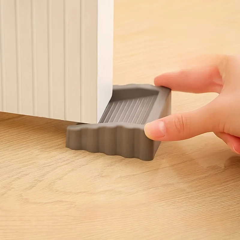 Creative Windproof Door Stopper,Plastic Matte Finish Door Wedge,Safety Door Blocker for Door Bottom,Anti-Collision Door Stopper