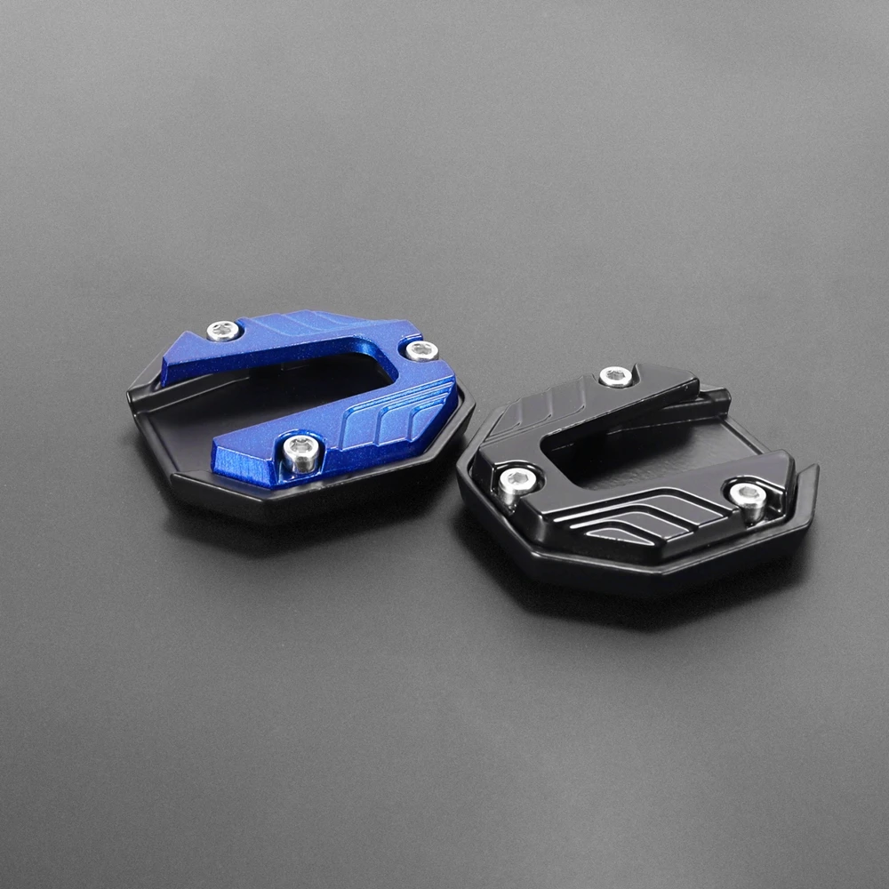 Universal scooter motocicleta bicicleta kickstand extensor pé suporte lateral almofada de extensão placa de suporte anti-skid base ampliada
