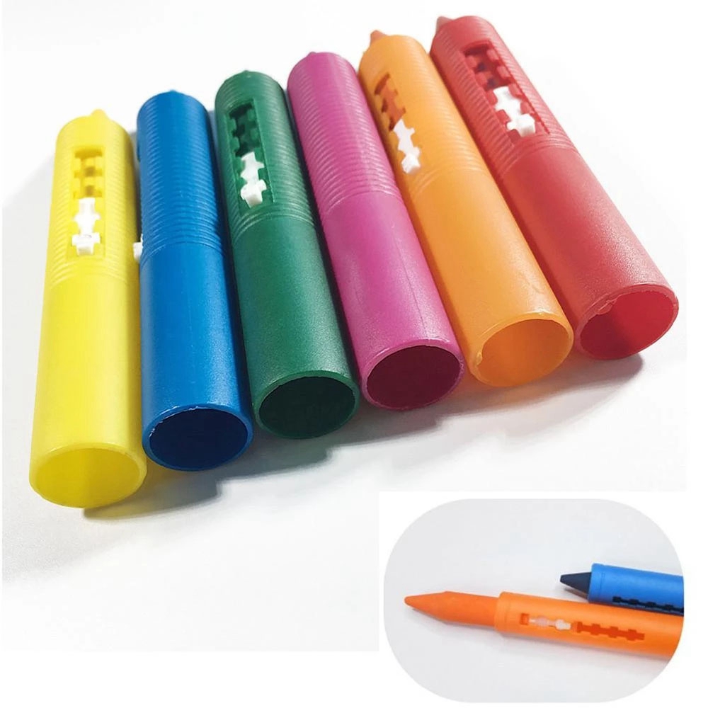 Crayons HOCrayon Effaçables et Lavables pour Bébé et Enfant, Jouet Créatif de Bain, 6 Pièces