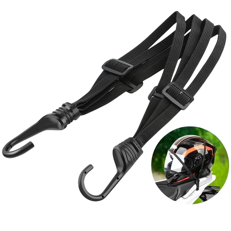 Cinghia di ancoraggio per casco da motociclista ad alta elasticità |   Cavo elastico per bagagli regolabile per bici elettrica/moto |   Accessori durevoli