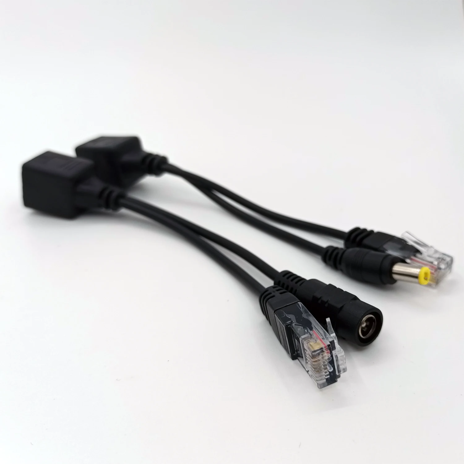 POE Kabel Passieve Power Over Ethernet Adapter Kabel Splitter RJ45 Injector Voedingsmodule 12-48 v Splitter Kit voor IP Camera