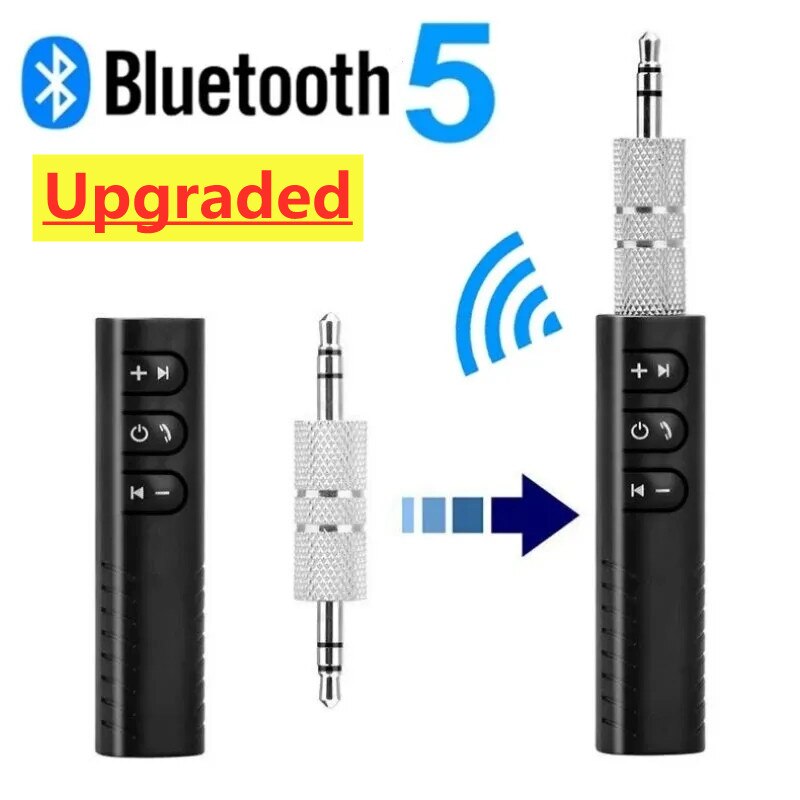 Auto Bluetooth 5,0 Empfänger 3,5mm 3,5 Aux Jack Stereo Musik Audio Car Kit Sender Lautsprecher Verstärker Wireless Adapter mit Mikrofon