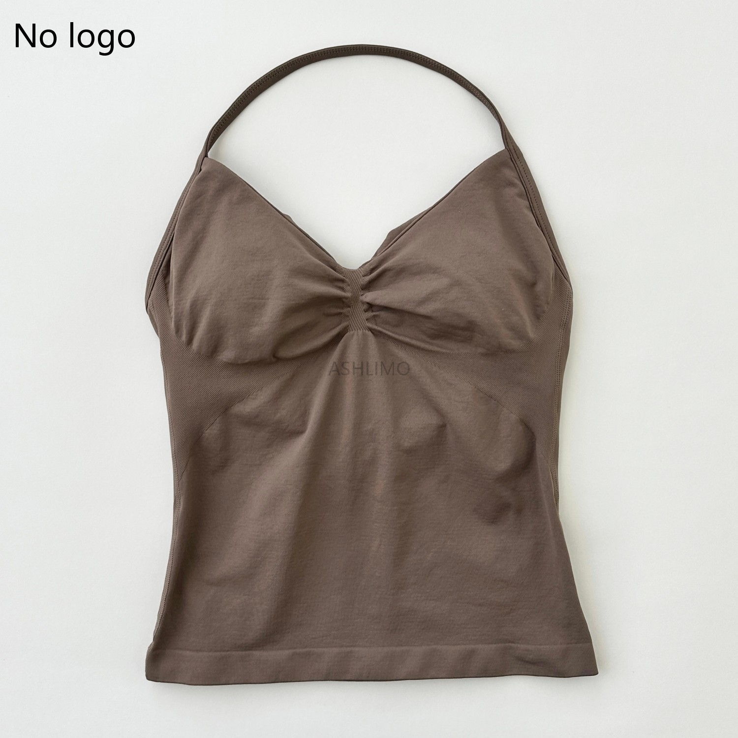 Top de gimnasio con tiras palangre de impacto, ropa de gimnasio sin espalda, sujetador incorporado con copas extraíbles, camisetas sin mangas de Yoga