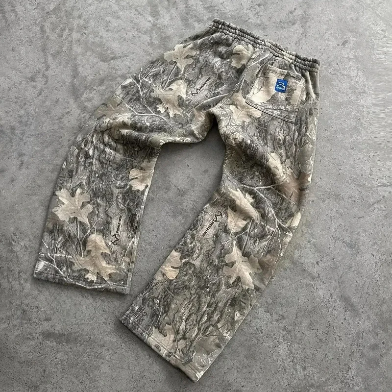 Y2K уличная одежда мужские камуфляжные узор с принтом High Street хип-хоп спортивные штаны женские негабаритные унисекс повседневные камуфляжные мешковатые брюки готические