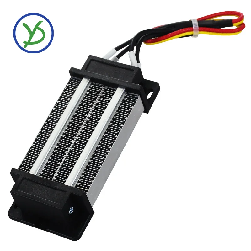 200W 12V 120X50Mm AC DC Làm Nóng Cách Nhiệt Giữ Nhiệt PTC Ceramic Không Khí Nóng Ủ Nóng điện