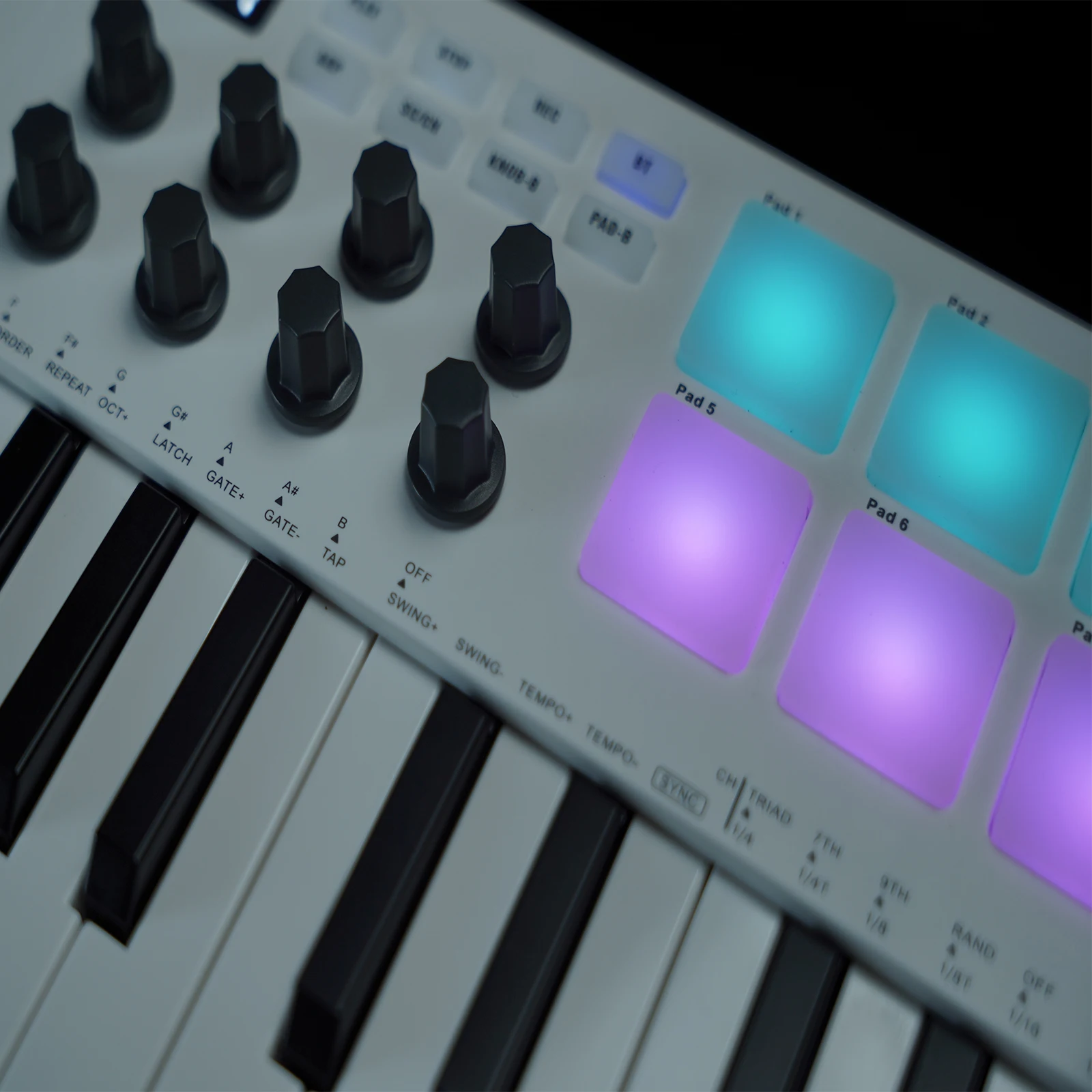 M-VAVE 25-Key MIDI คีย์บอร์ด SMK-25 Mini USB คีย์บอร์ด MIDI Mini แบบพกพา USB คีย์บอร์ด MIDI Controller ชาร์จเพลง