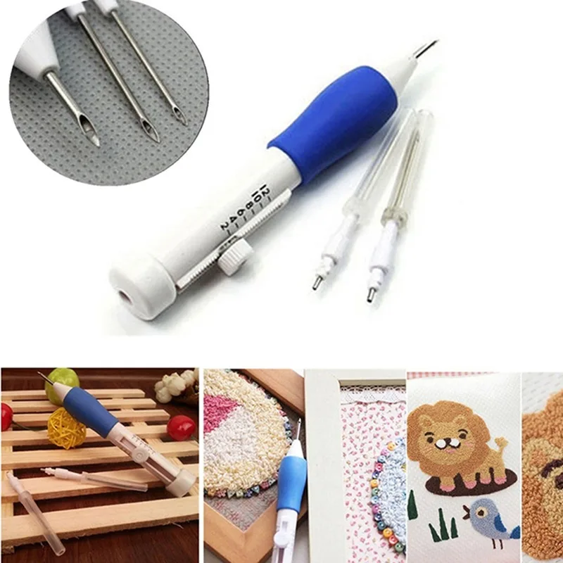 Zestaw igieł do haftu Zestaw narzędzi do szycia Magiczna igła do haftu Narzędzie do tkania Narzędzia do szycia DIY