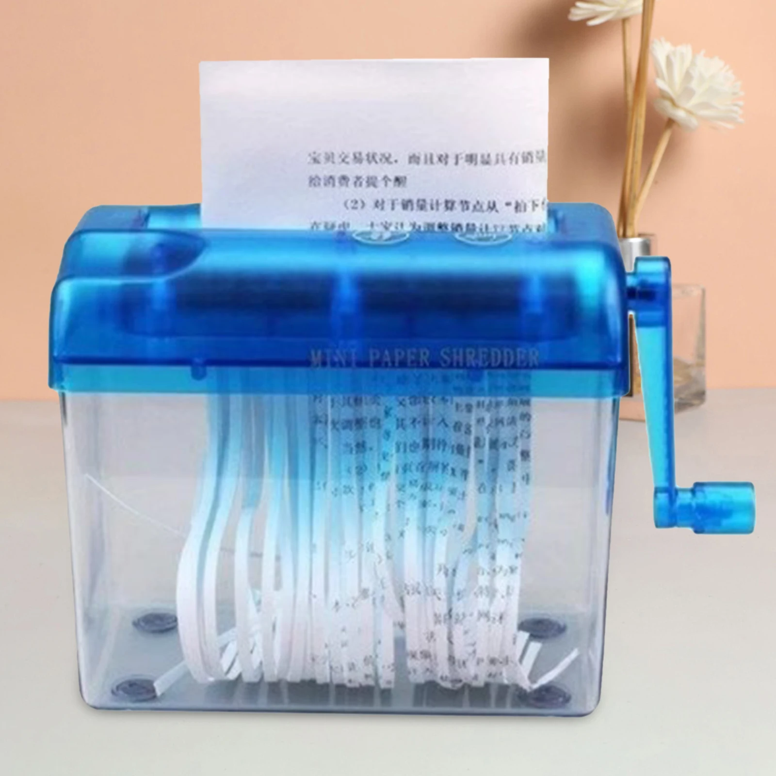 Mini trituradora de papel A4, herramienta de corte de documentos, trituradora de mano