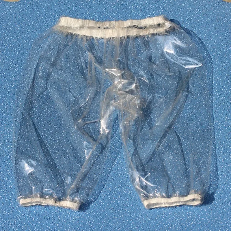 Calças transparentes anti-vazamento de secagem rápida, calças para incontinência de idosos, à prova d'água, longas, curtas, duráveis, de plástico, para atividades ao ar livre ‌   Novo