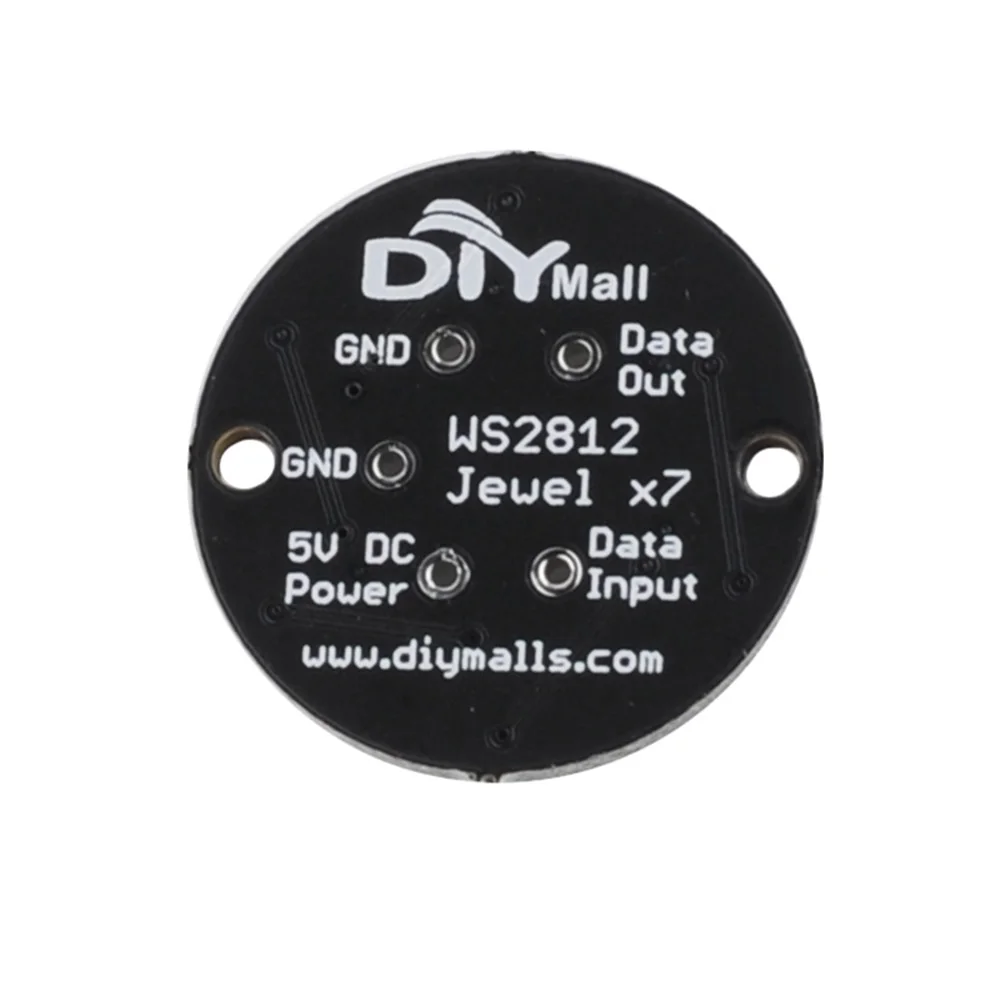 10pcs rgb led ring 7 bit led ws2812 5050 lampen licht mit integrierten treibern für arduino reverse polarität schutz ic control