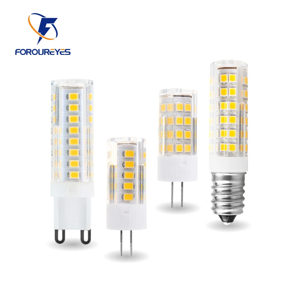 220V G4 G9 LED-Birne 4W 5W 7W E14 Lampe Maislicht Keramik 2835 Smd 33/51/75LEDs Hochheller Scheinwerfer für Kronleuchterbeleuchtung