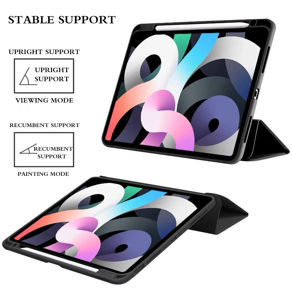 Smart Case for iPad Air 11 inch M2 M3 2025 2024 A16 11th Air 5th 4th Gen Pro11 13 M4 M2 Air 13 M2 M3 iPad 10th 9th 8 7 10.2 10.5