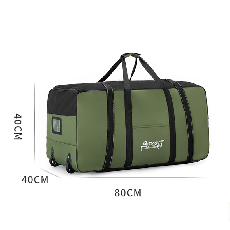 Bolsa de viaje con ruedas Unisex, bolsa de equipaje plegable Universal con ruedas, gran capacidad, impermeable, bolso de almacenamiento