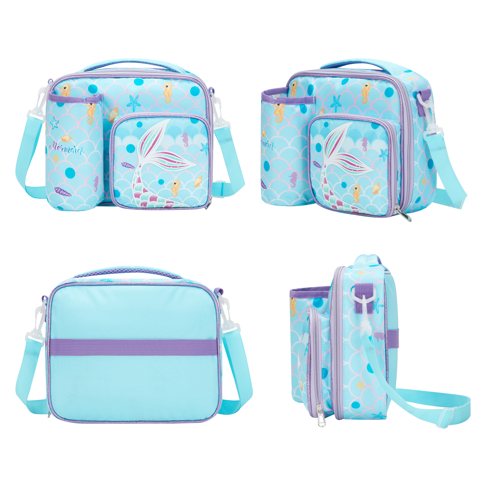 รูปแบบการ์ตูน Cooler กล่องอาหารกลางวันแบบพกพาฉนวน Oxford ถุงอาหารกลางวันความร้อนอาหารปิคนิคอาหารกลางวัน Tote กระเป๋าสําหรับเด็กผู้หญิง