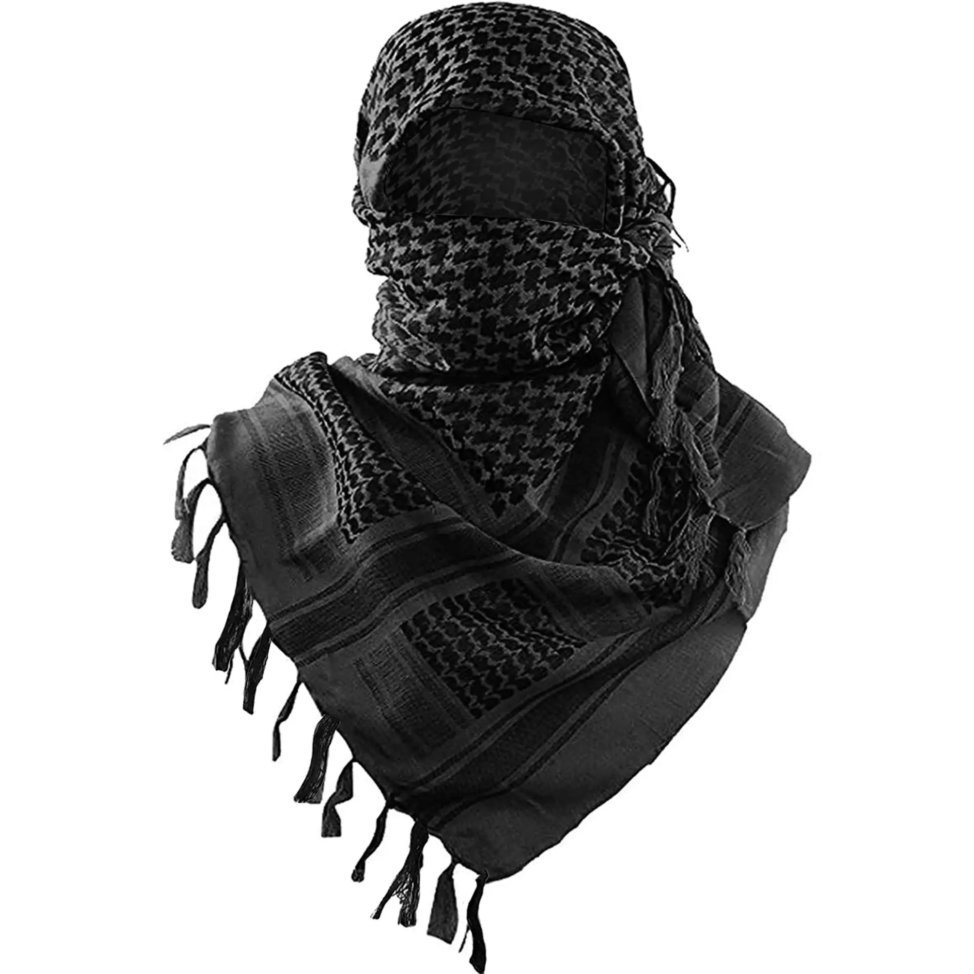 2024 novo militar tático deserto hijab cachecol muçulmano lenço islam árabe keffiyeh cabeça pescoço cachecóis envoltório para homem e mulher