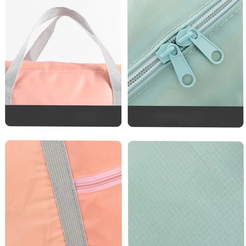 2-teiliges Set, faltbare Gepäcktasche, geeignet für Handgepäck in Fluggesellschaft, Wochenendkrankenhaus-Gepäcktasche für die Nacht, Sportgepäcktasche,