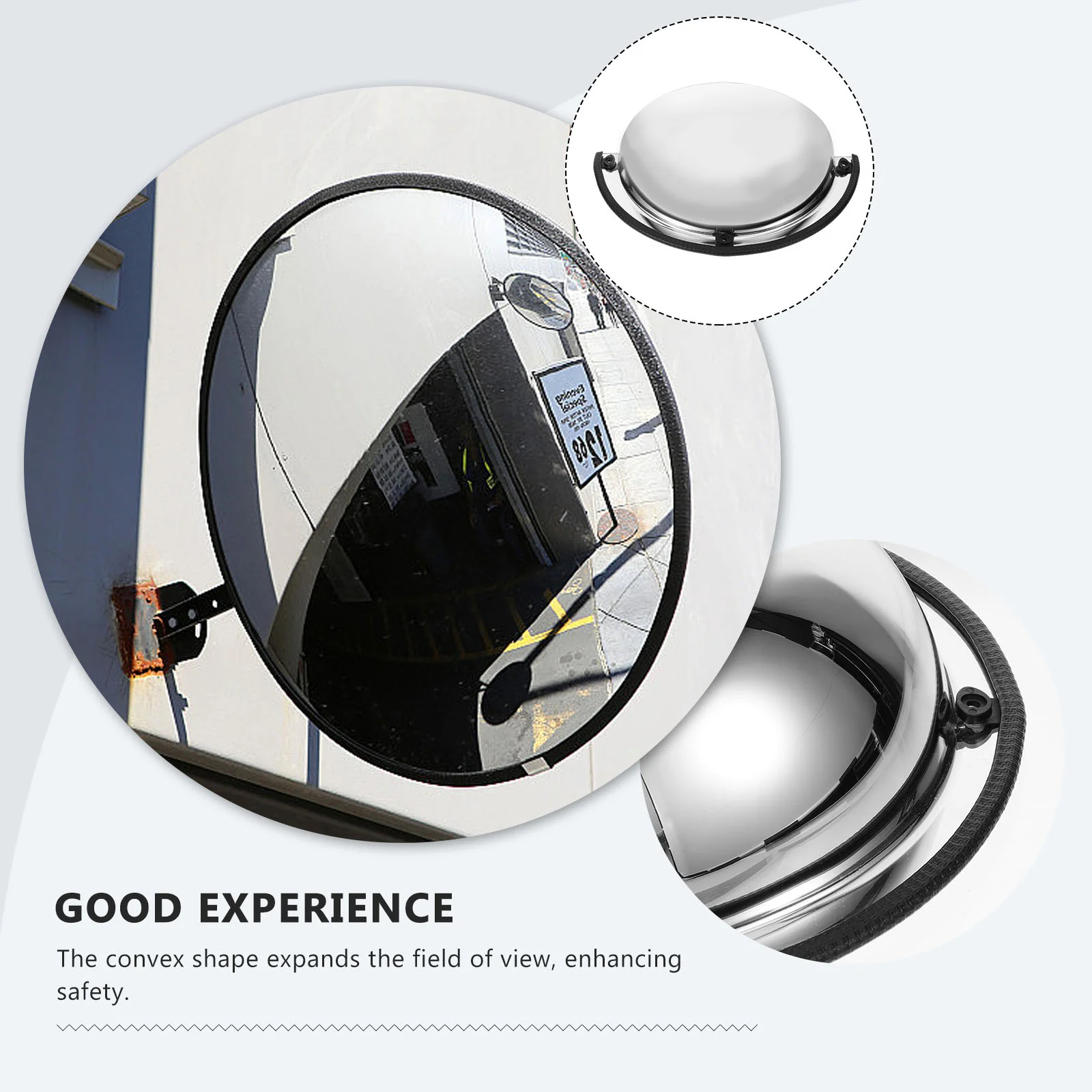 Wide Angle Convex AntiTheft Mirror Safety Driveway Outdoor Traffic Lens Garage Parking Road Security Protection Reflective