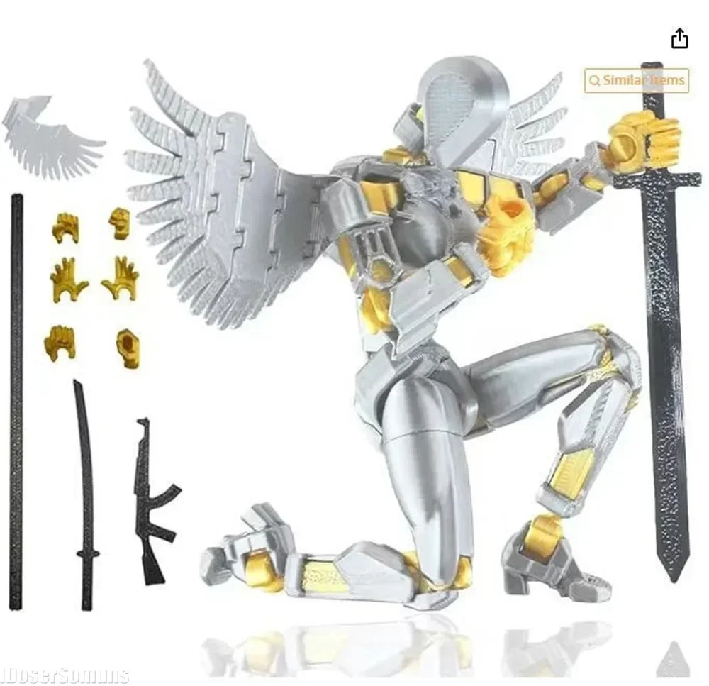 3D Printed 13cm Dummy Figure Movable Joint Ornament Toys Shapeshift Robot Action DIY Mannequin Decompression Toys for Boy Gifts