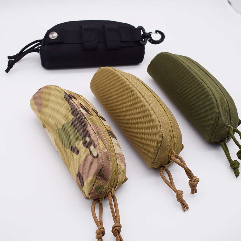 Tactical Molle Pouch Hard Case Fashion Glasses Pouch Outdoor Portable Eyewear Protector Shockproof Dustproof Glasses Case