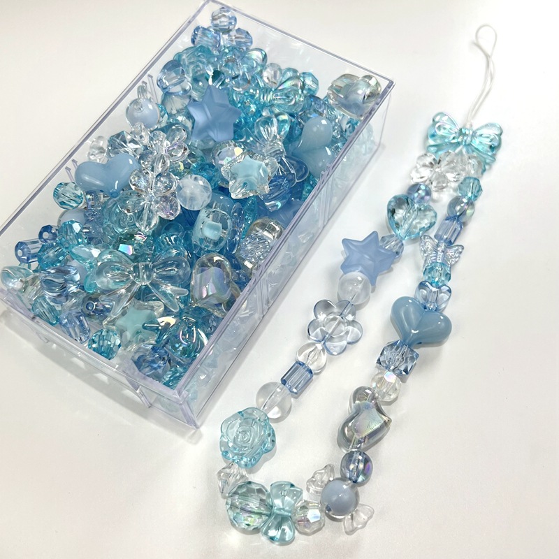 20 個アクリルかわいいスペーサールースビーズセット DIY ブレスレットネックレスストラップストラップジュエリーメイキング用品アクセサリー材料