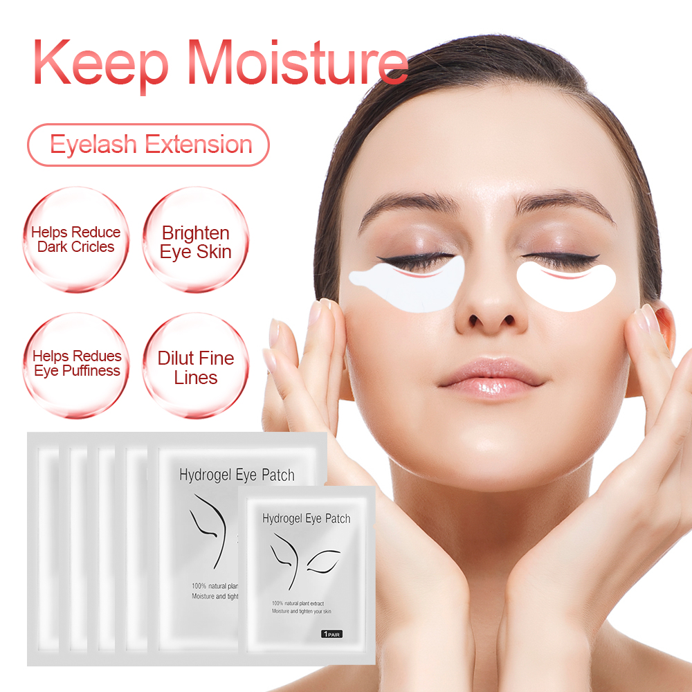 50 Pairs Eyelash Extension Patch Hydrogel Patches Gel Pad Makeup Lash Lift Tools Under Eye Patch Pads for Eyelash Extension
