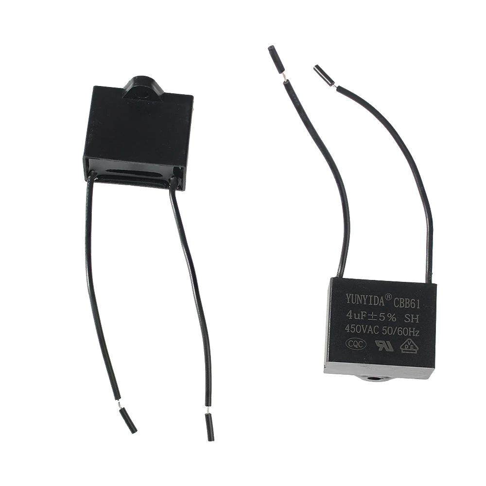 1/5PCS CBB61 450V Start Kondensator 0,8/1/1,2/1,5/1,8/2/2,5/3/3,5/4/4,5/5/6/7/8/10UF Fan Decke Abgas Motor Betrieb Kondensatoren CBB