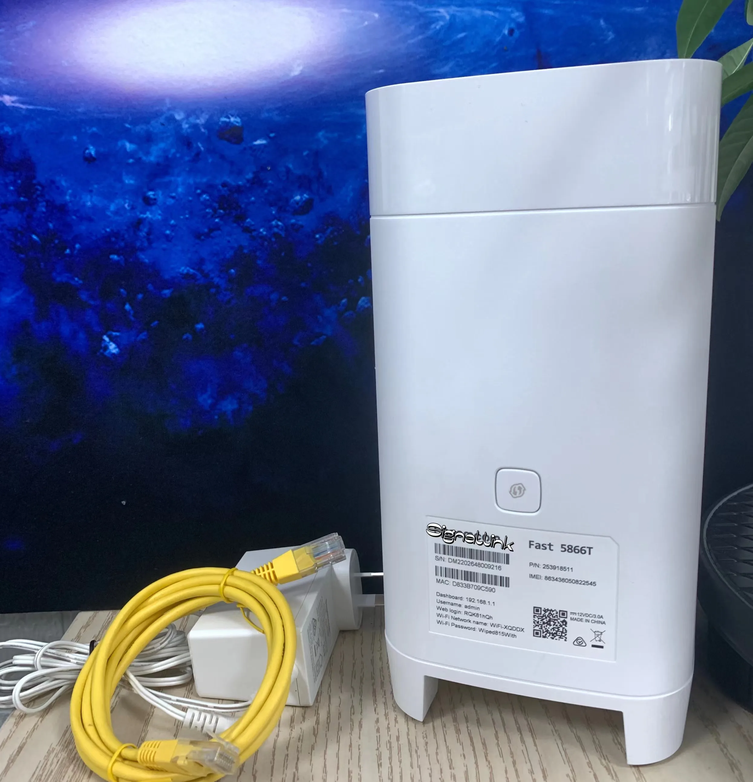 ZEARTS F@ST 5866T modem Gateway de banda larga