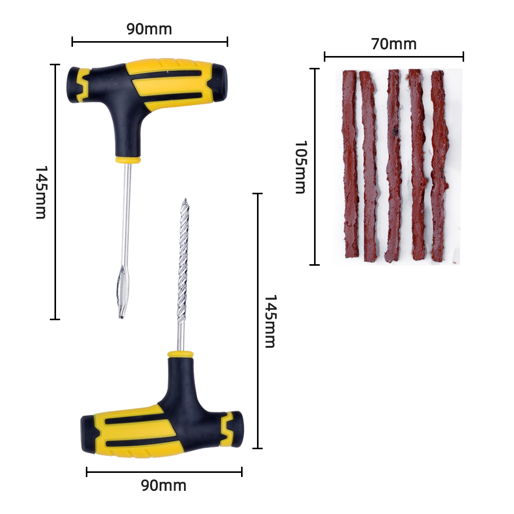 Lốp Xe Ô Tô Bộ Dụng Cụ Sửa Chữa Studding Công Cụ Với Cao Su Que Dụng Cụ Đâm Thủng Cắm Bộ Dụng Cụ Không Cần Keo Tự Động Sửa Chữa Xe Máy Lốp Xe bộ Phim Móng Tay