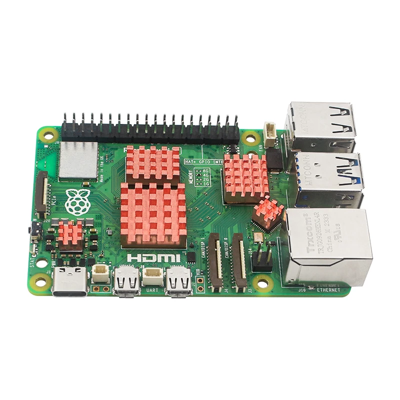 Raspberry Pi 5, медный радиатор, металлический радиатор, пассивная охлаждающая подставка, кулер для RPI 5 Pi5