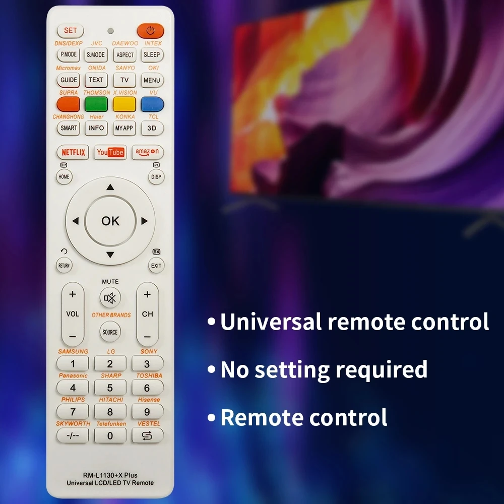 ใหม่ Universal RM-L1130 + X เปลี่ยนรีโมทคอนโทรลสําหรับยี่ห้อโทรทัศน์ทีวี RM-L113 + 12 RM-L1130 + 8