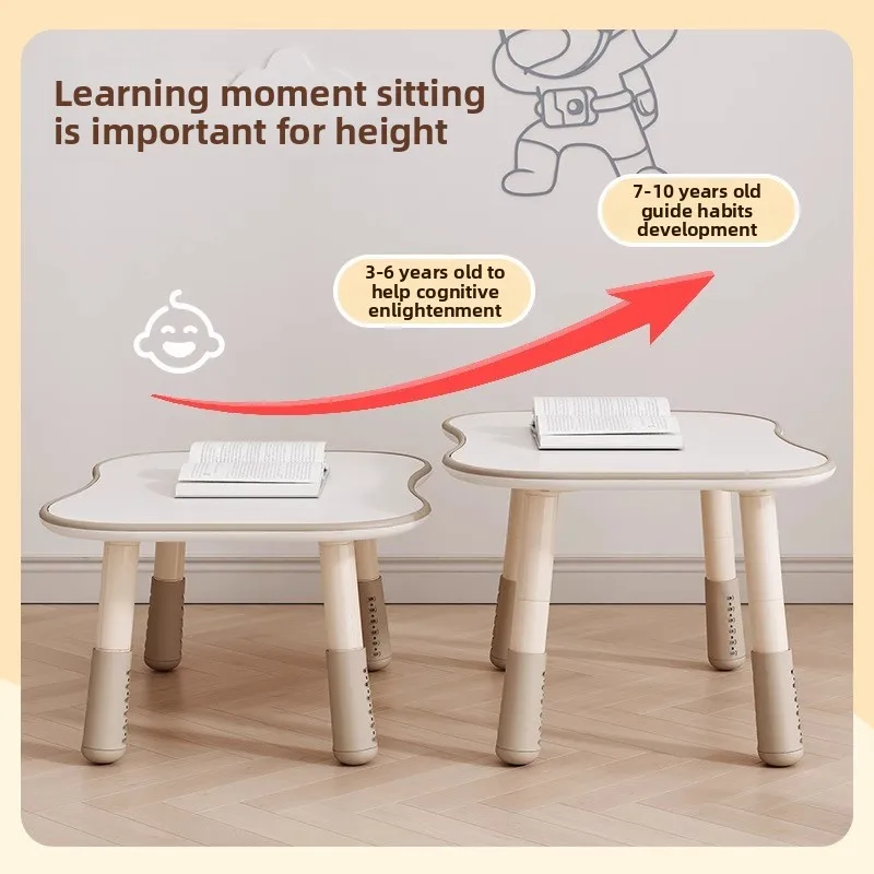 Children's Baby Learning Table, Baby Table, Adjustable Reading Area, Kindergarten Early Education Table