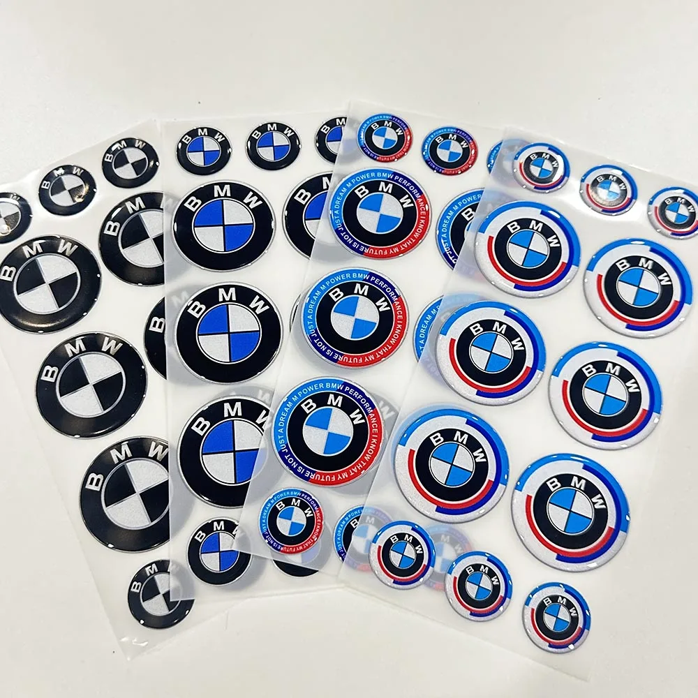 BMW 3D โลโก้รถสะท้อนแสงกันน้ําเหมาะสําหรับ ‎ S1000RR ‎ R1250 GS Moto Racing รถตกแต่งสติกเกอร์กาวนุ่ม
