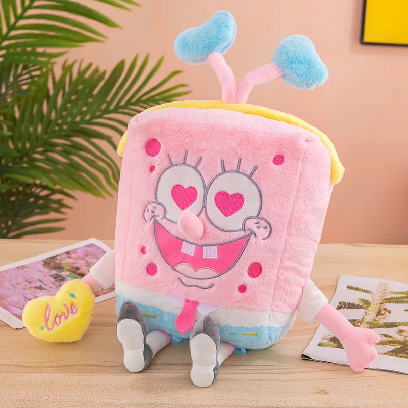 40 ซม.Spongebob Squarepants Patrick Star สีชมพู Kawaii การ์ตูนคอสเพลย์ตุ๊กตา Plush ของเล่นตุ๊กตาของขวัญวันเกิดสําหรับเด็กหญิงเด็กชาย