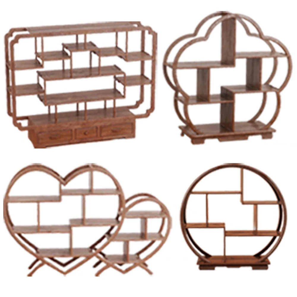 1PC casa delle bambole fai da te in miniatura Bogu scaffale vuoto mini modello di mobili espositore rack di stoccaggio decorazione della scena accessori giocattolo
