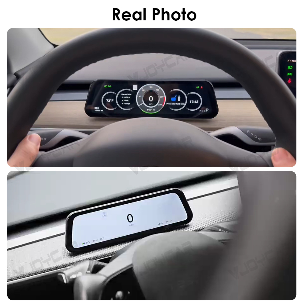 voor Tesla Nieuwe Gen 2 9,6 inch Instrumentendisplay Model Y 3 Dodehoeksherinnering OTA Update Nieuw Model 3 Nieuw Y Juniper Dashboard